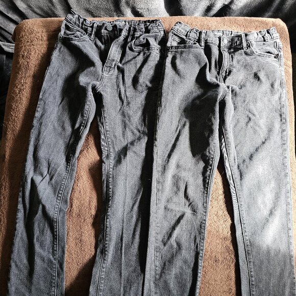 Old Navy Boys Jeans Size 14 Lot of 4 – 3 Straight, 1 Tapered Denim Bundle - Picture 5 of 6